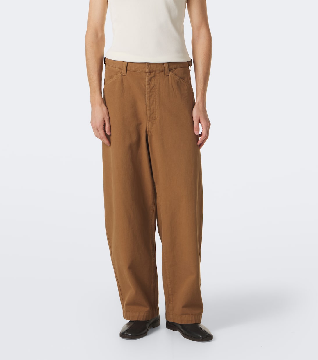 Lemaire - Cotton twill barrel-leg pants