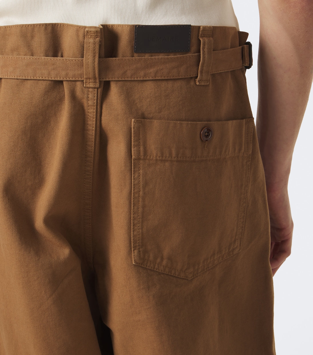 Lemaire - Cotton twill barrel-leg pants