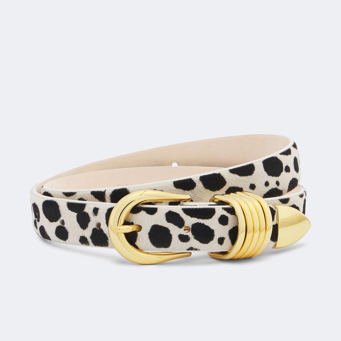 Déhanche - Hollyhock calf hair belt