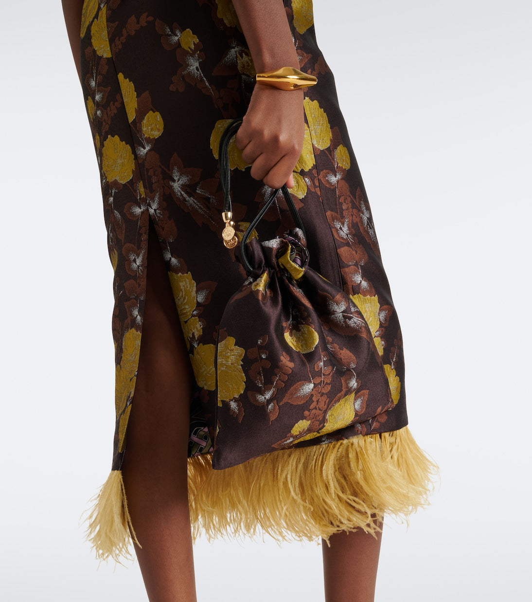La DoubleJ - Devon floral jacquard pouch