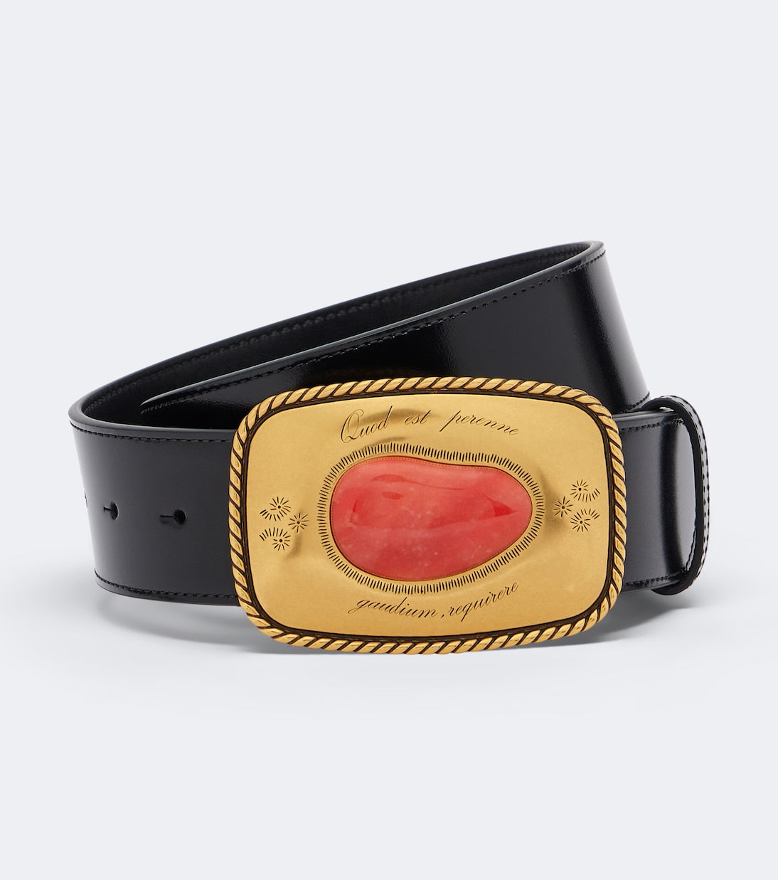 Valentino Garavani - Embellished leather belt