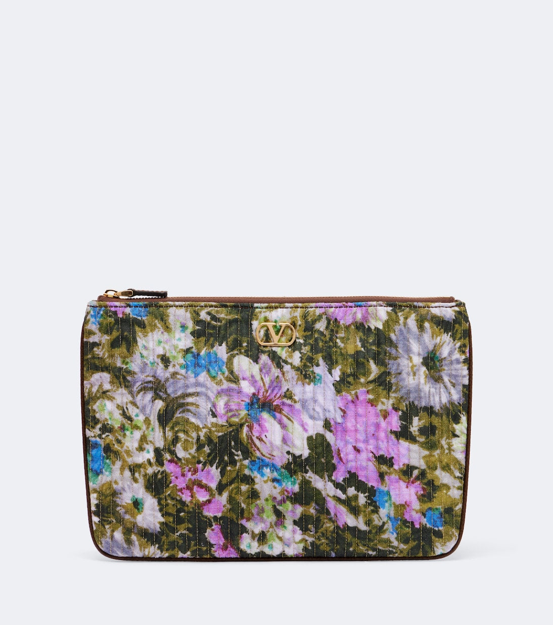 Valentino Garavani - VLogo floral jacquard pouch