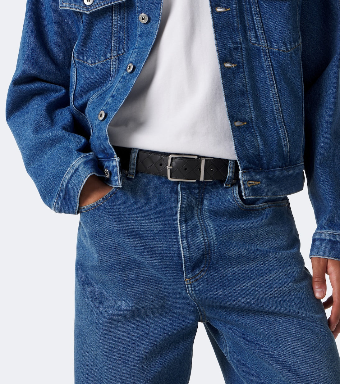 Bottega Veneta - Intrecciato leather belt