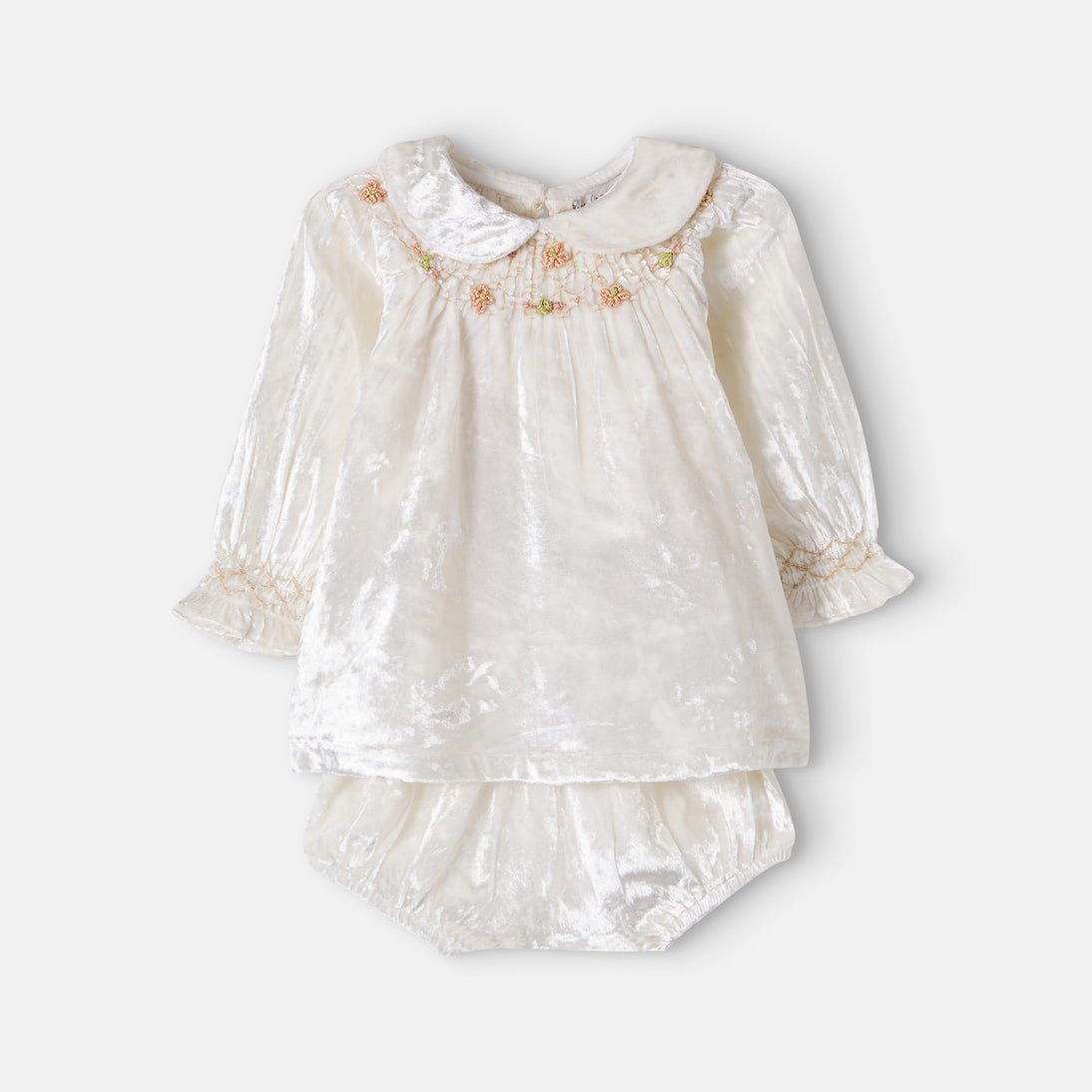 Bebe Organic - Baby Harriet chenille dress and bloomers set