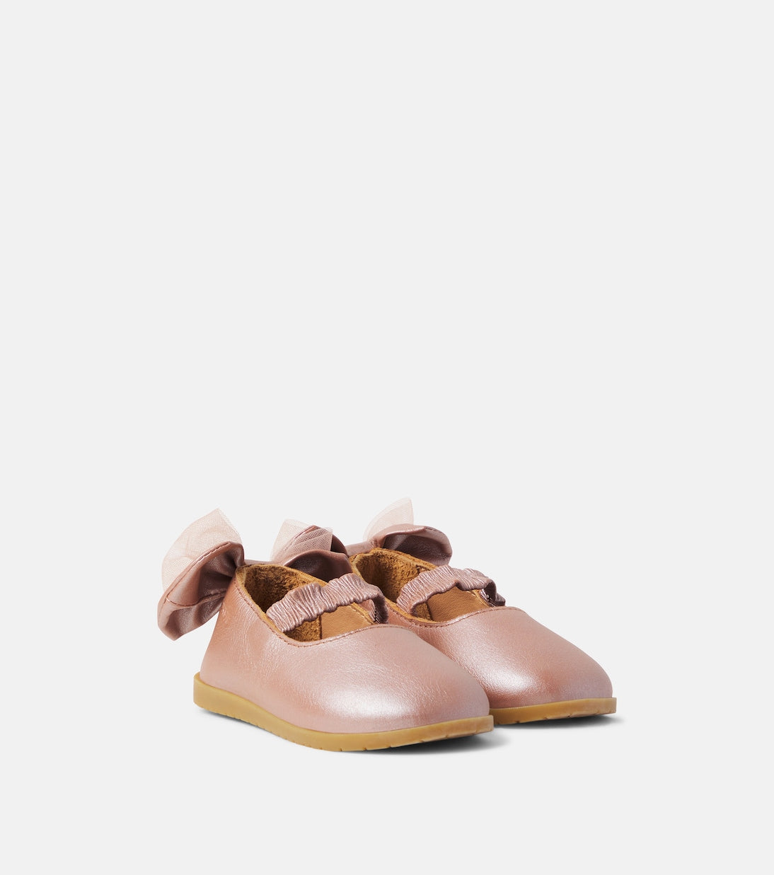 Donsje - Baby Lilie metallic leather ballet flats