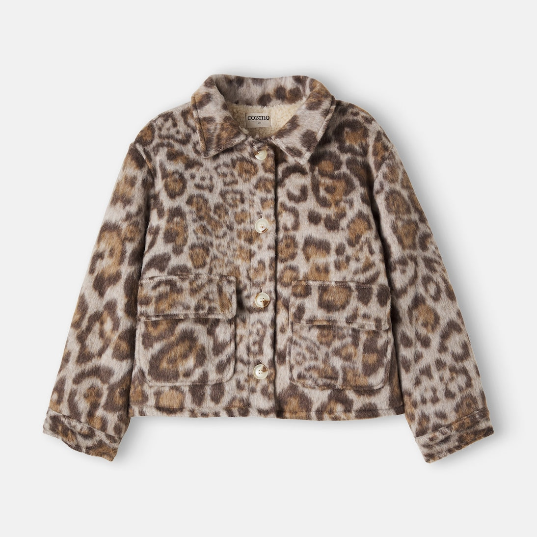 Cozmo - Riga leopard print plush jacket