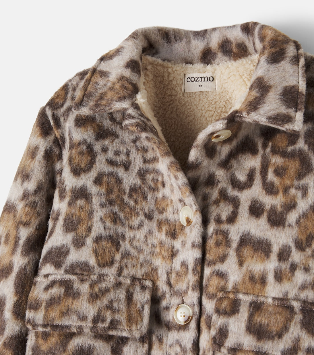 Cozmo - Riga leopard print plush jacket
