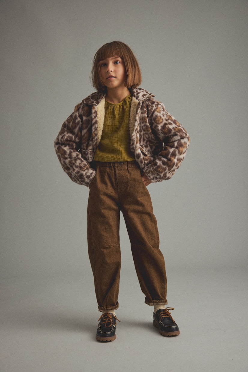 Cozmo - Riga leopard print plush jacket