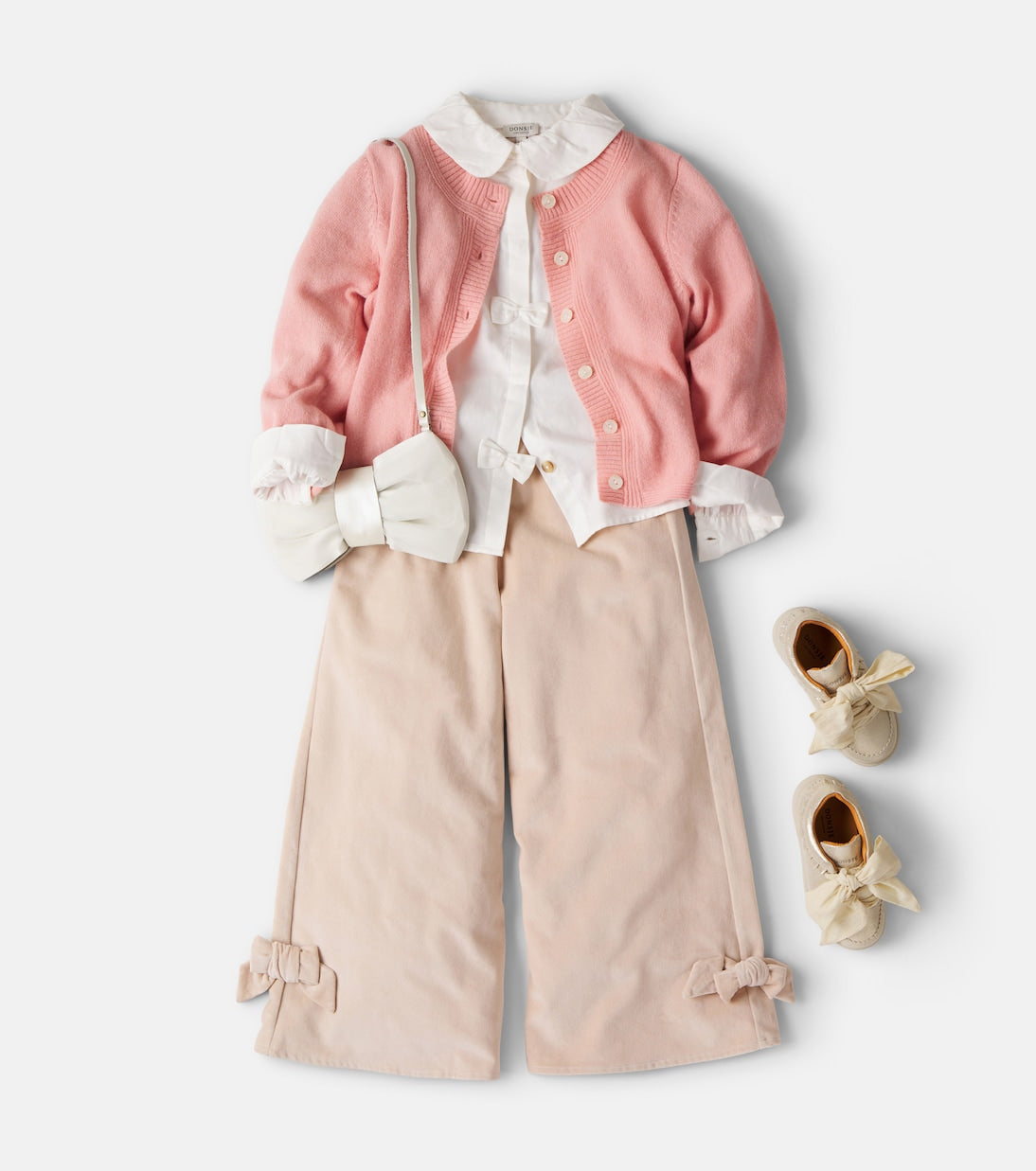 Donsje - Nolien bow-detail cotton pants