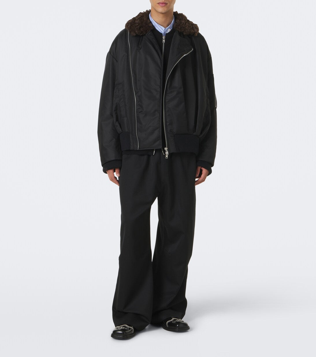 Simone Rocha - Asymmetric blouson jacket