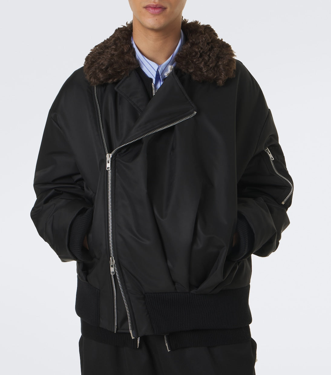 Simone Rocha - Asymmetric blouson jacket