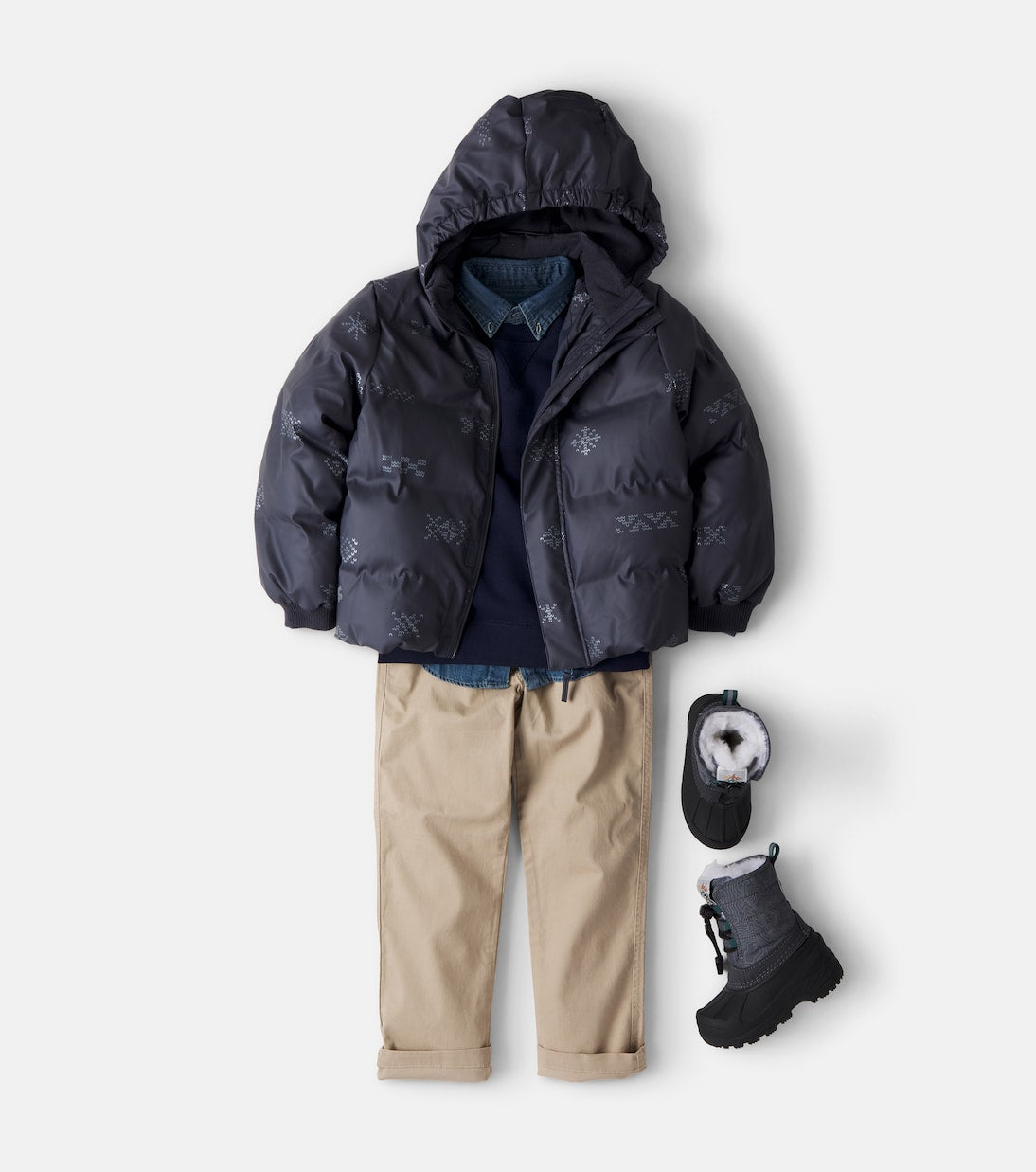 Wheat - Shoore printed puffer jacket
