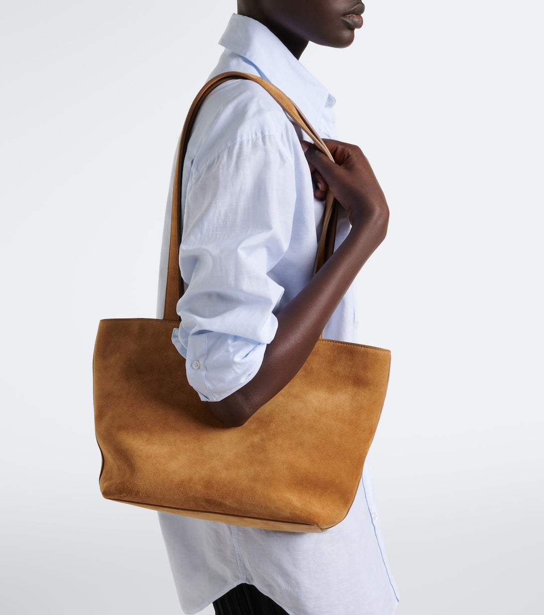 The Row - Parker Medium suede tote bag