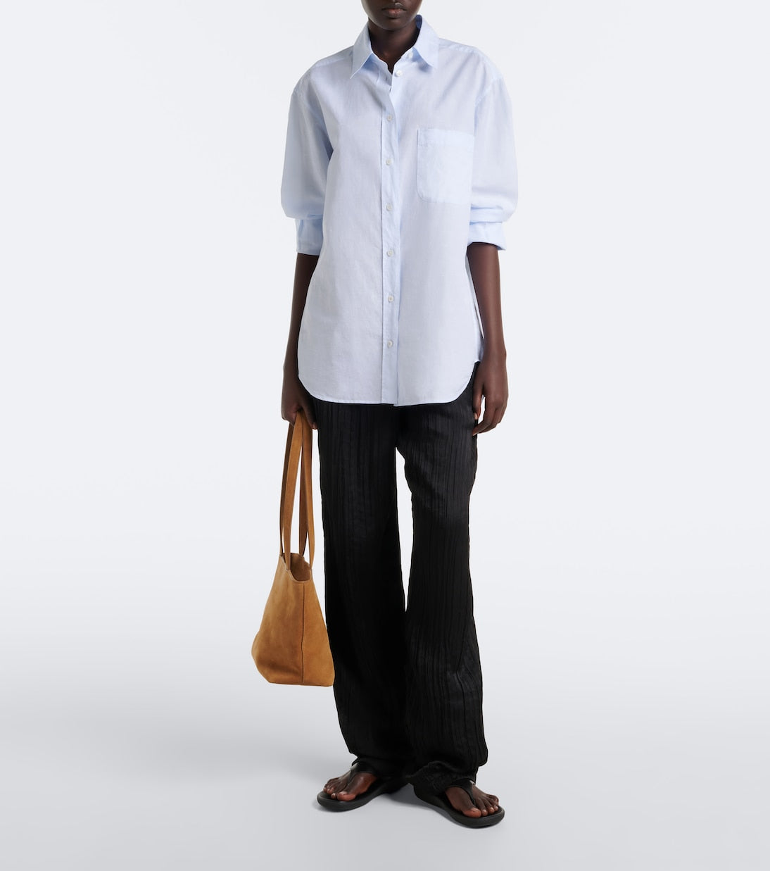 The Row - Parker Medium suede tote bag