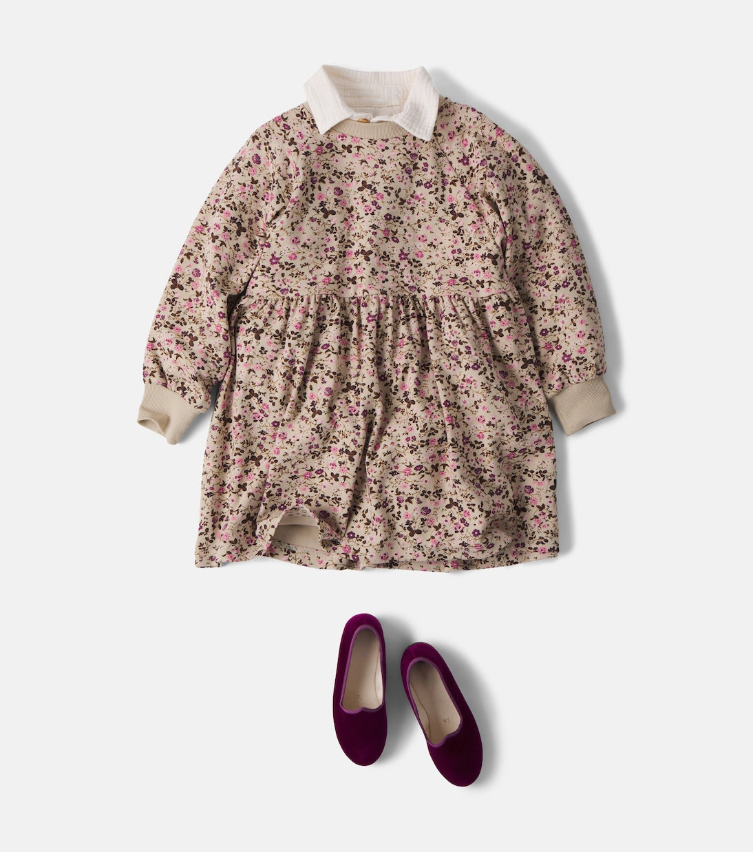 Wheat - Dorthea floral jersey sweatshirt dress
