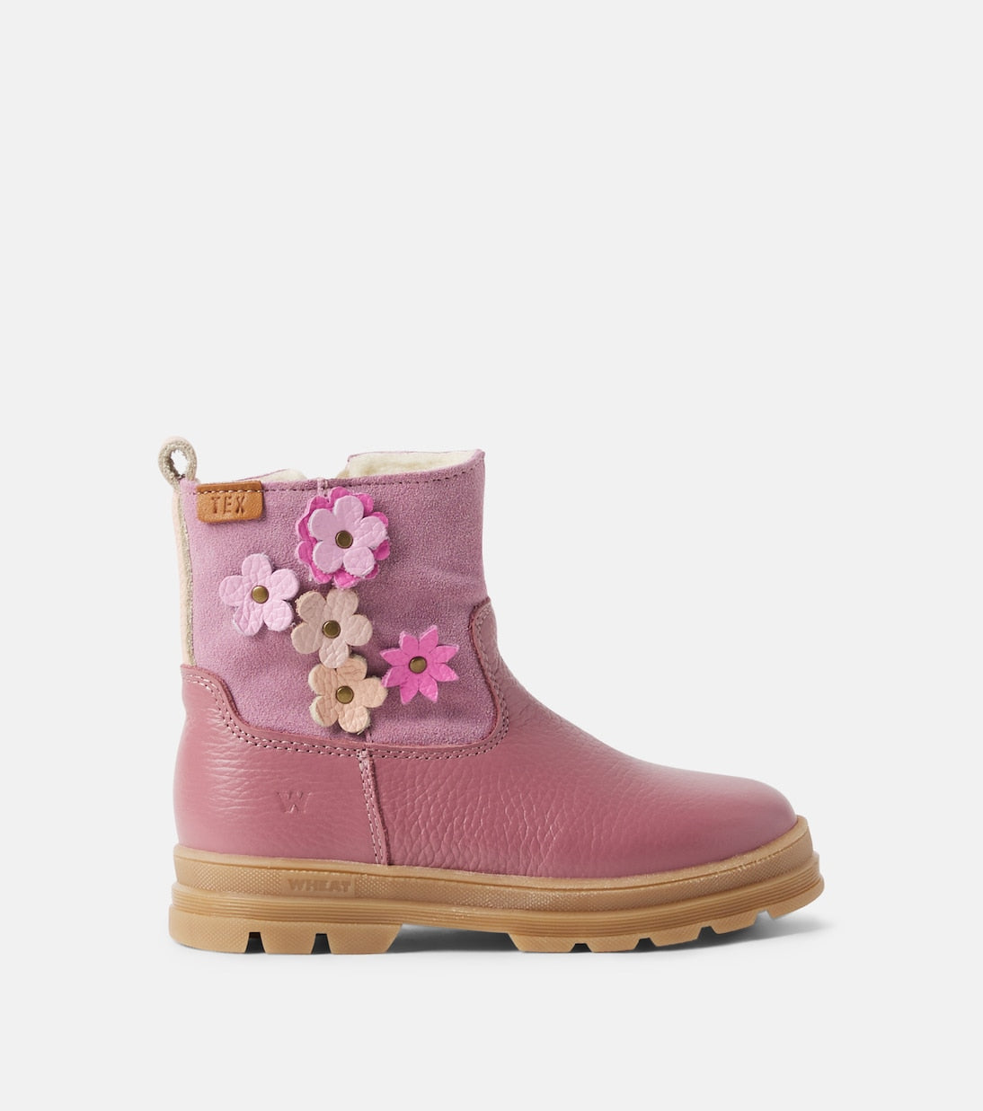 Wheat - Carmen Tex leather and suede boots