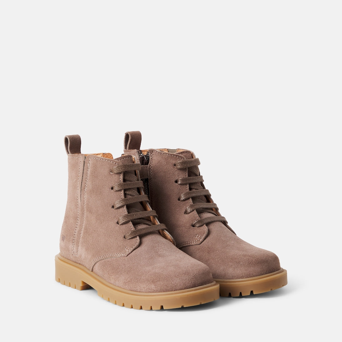 Wheat - Ryder suede lace-up boots