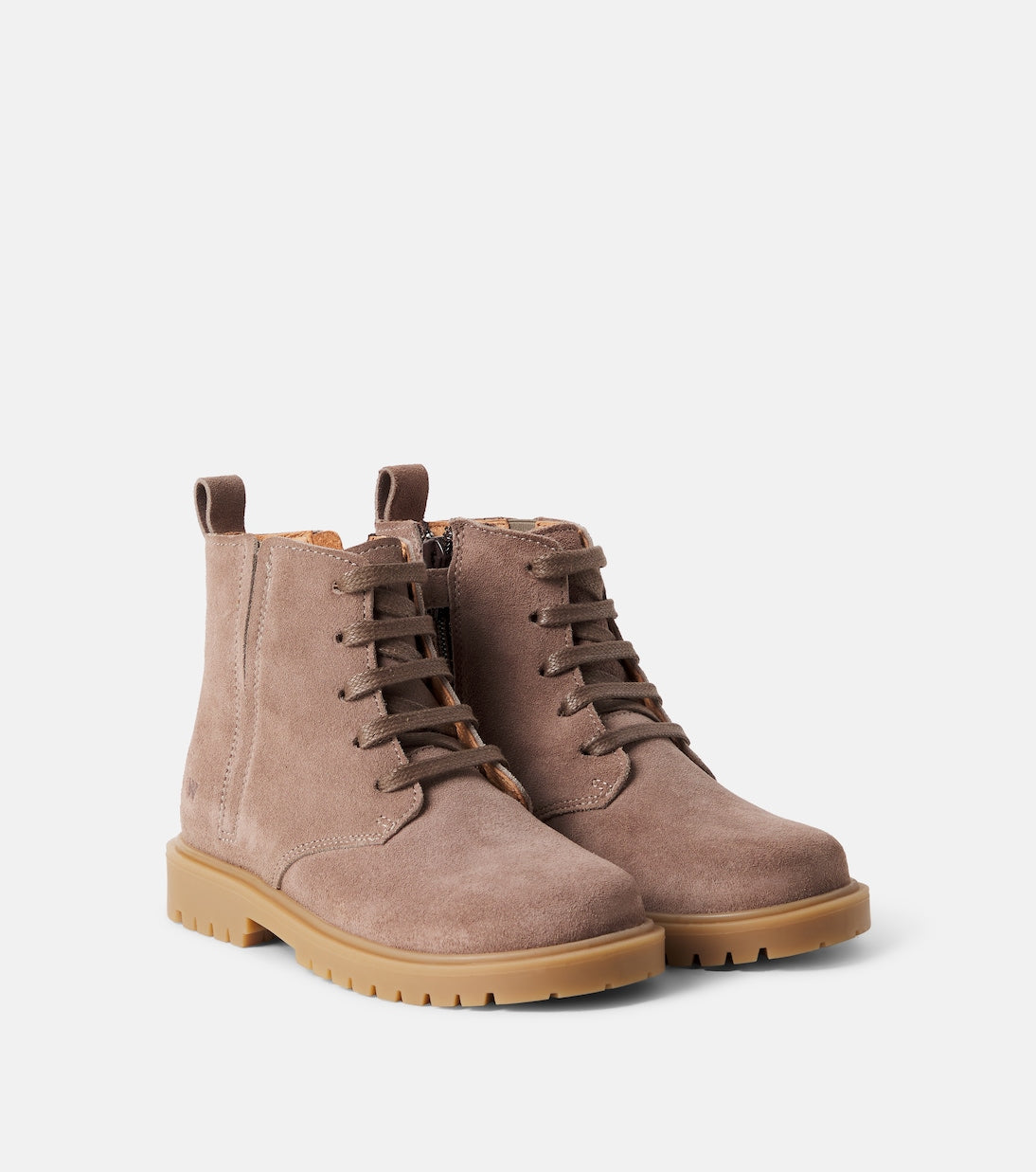 Wheat - Ryder suede lace-up boots