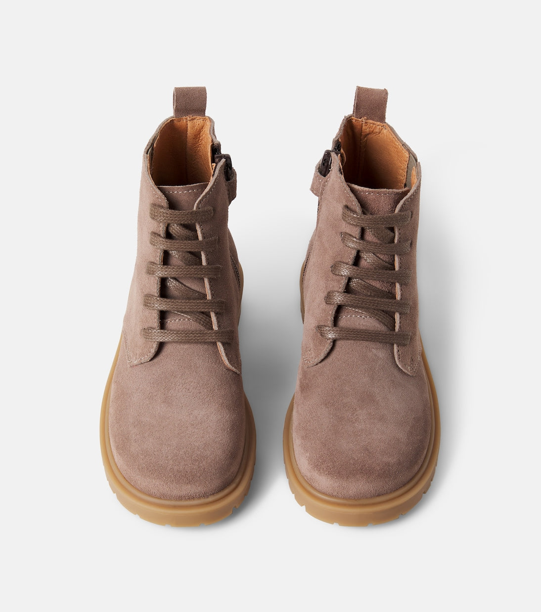Wheat - Ryder suede lace-up boots