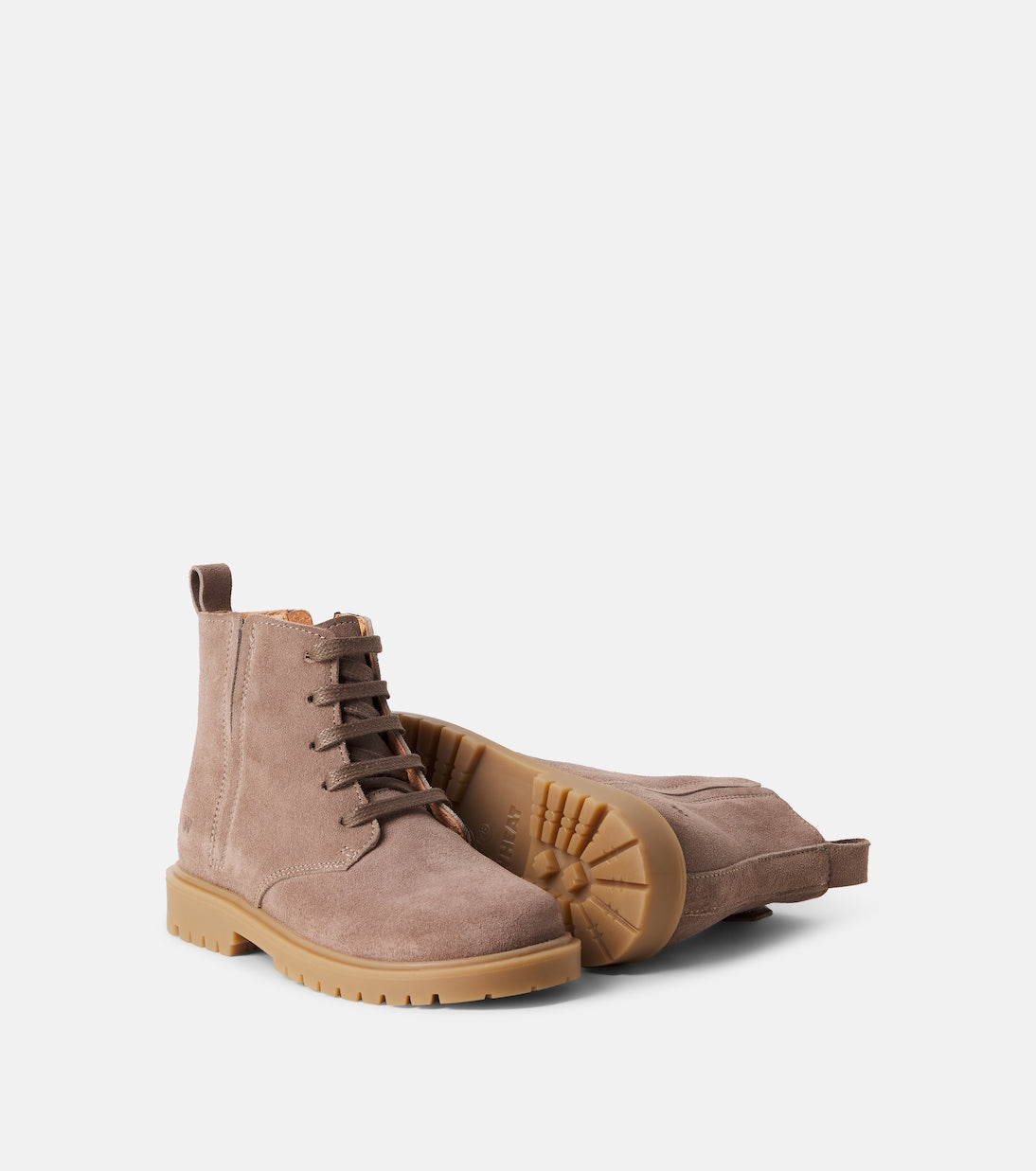 Wheat - Ryder suede lace-up boots