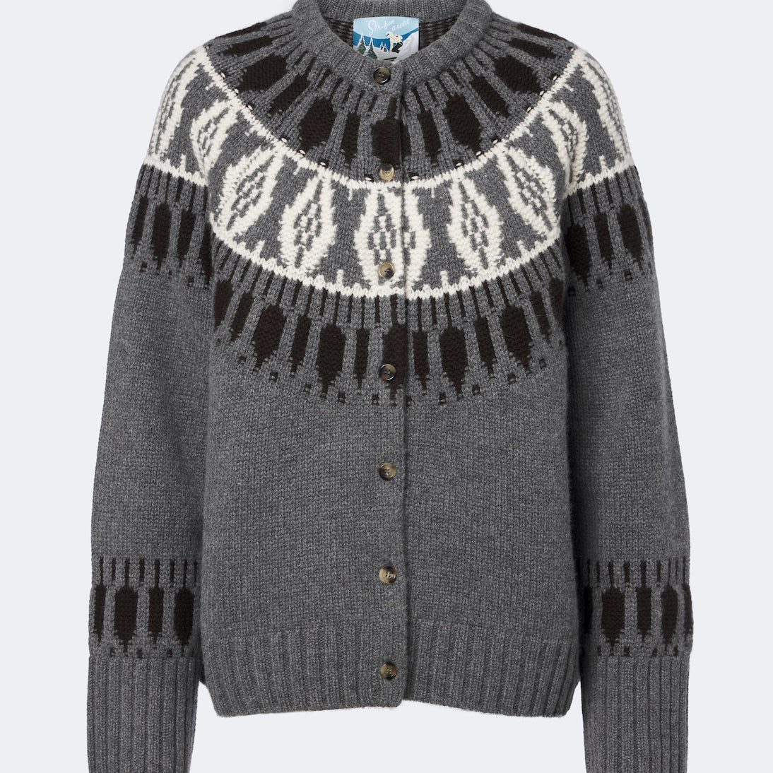 Arch4 - Fair Isle cashmere cardigan
