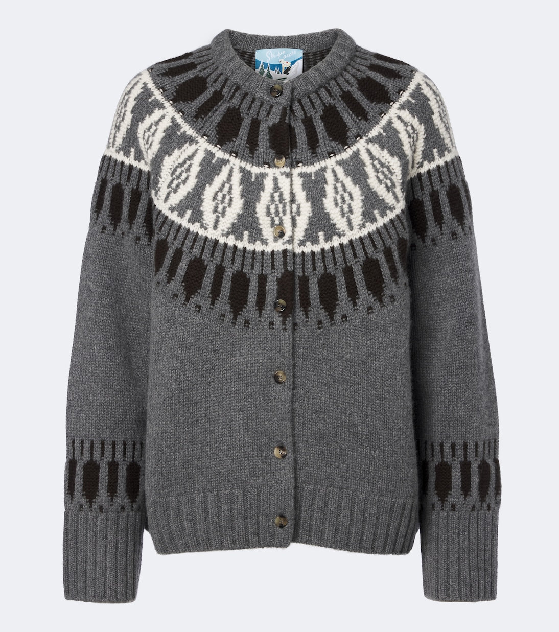 Arch4 - Fair Isle cashmere cardigan