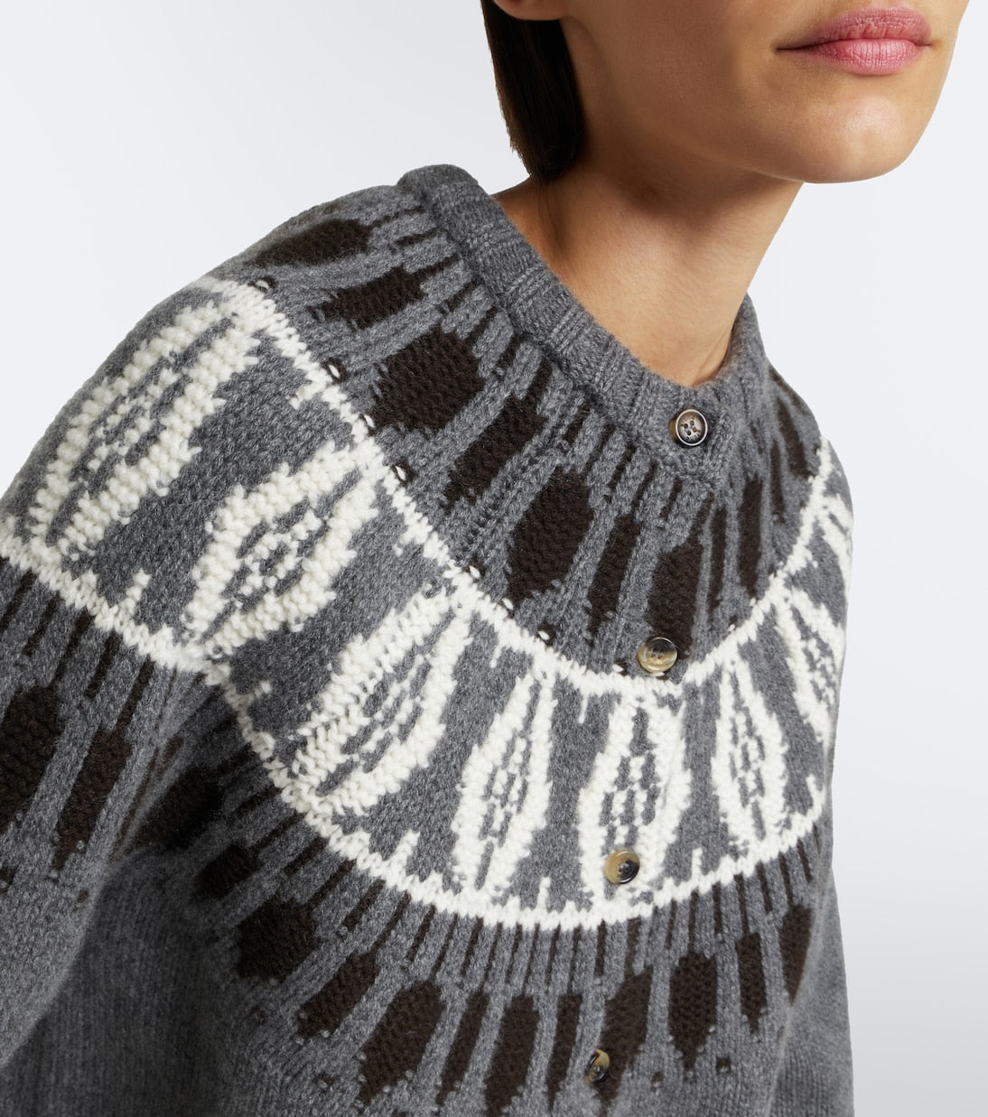 Arch4 - Fair Isle cashmere cardigan
