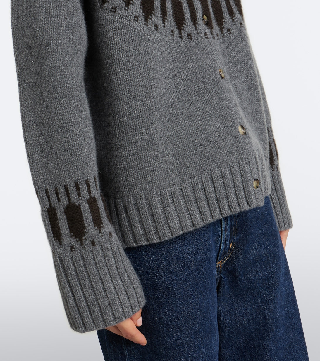 Arch4 - Fair Isle cashmere cardigan