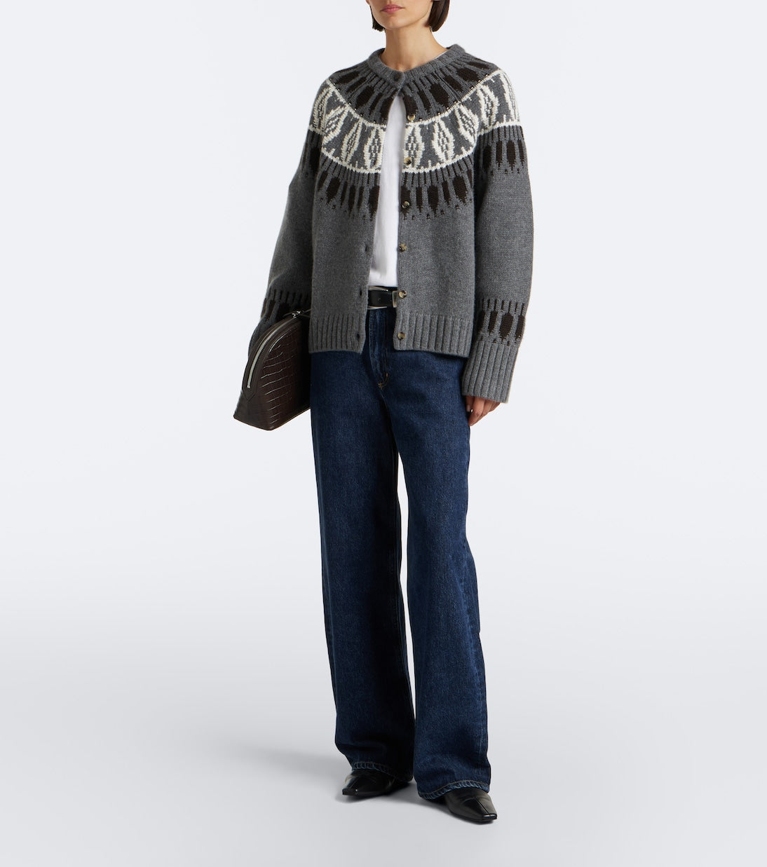 Arch4 - Fair Isle cashmere cardigan