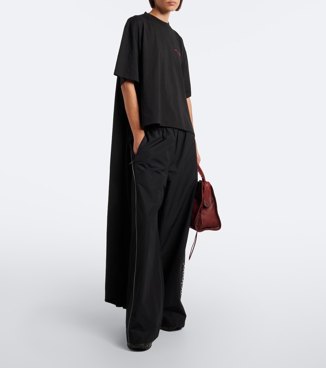 Balenciaga - Asymmetric cotton jersey T-shirt