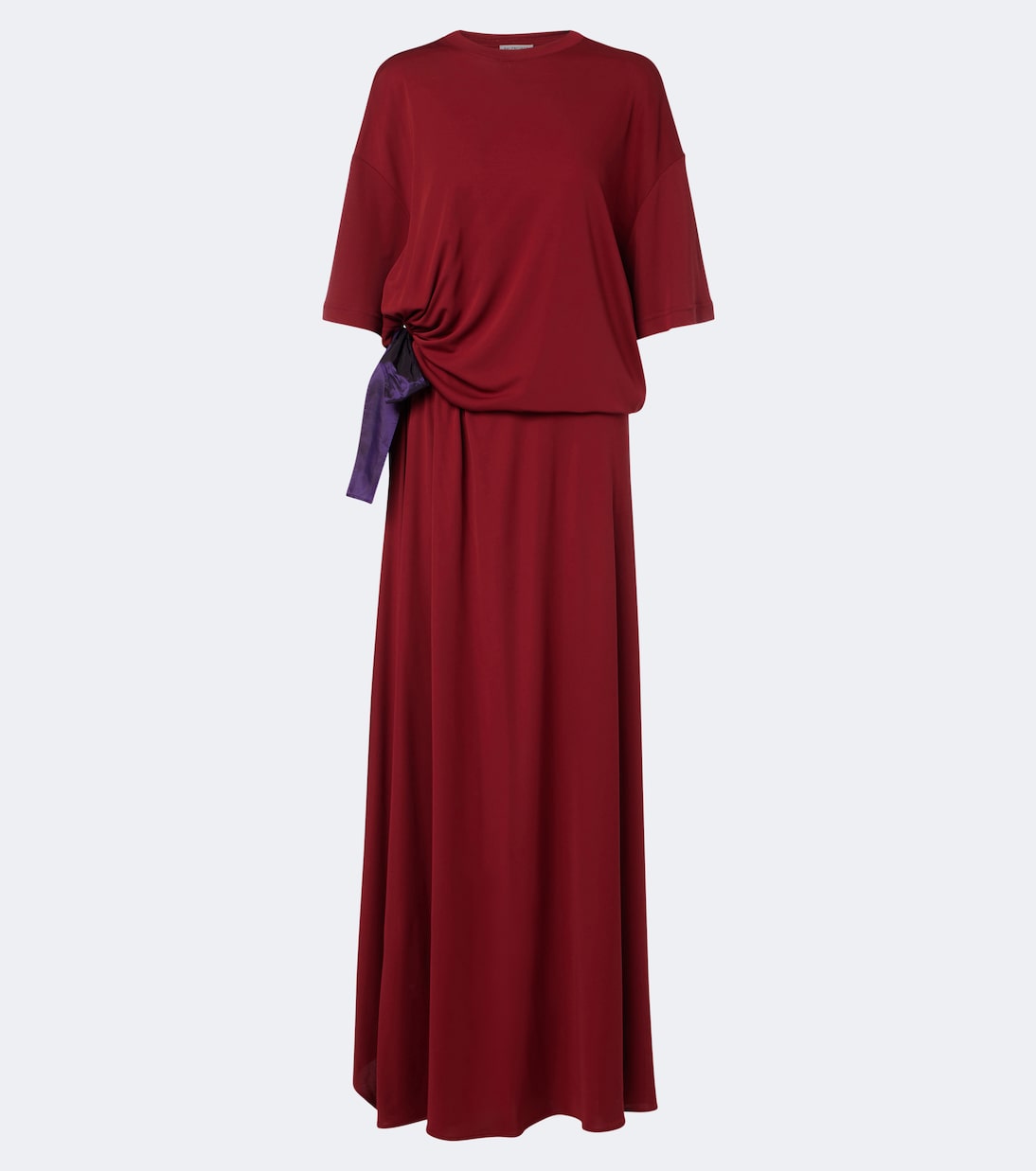 Balenciaga - Bow-detail jersey T-shirt dress