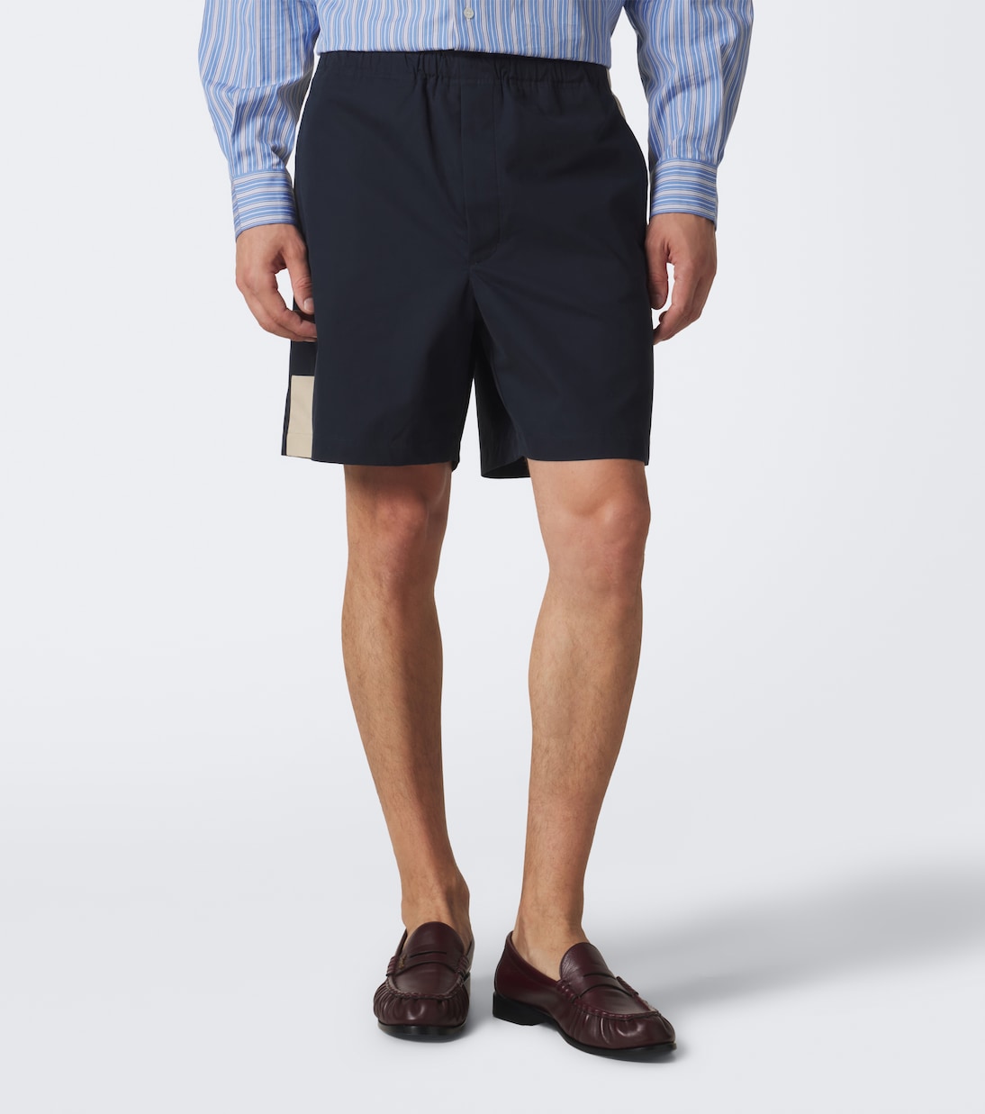 Saint Laurent - Cassandre cotton canvas shorts