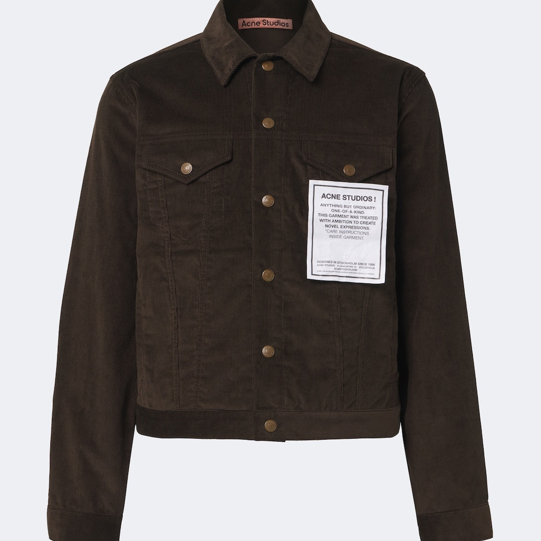 Acne Studios - Patch-appliqué cotton corduroy jacket