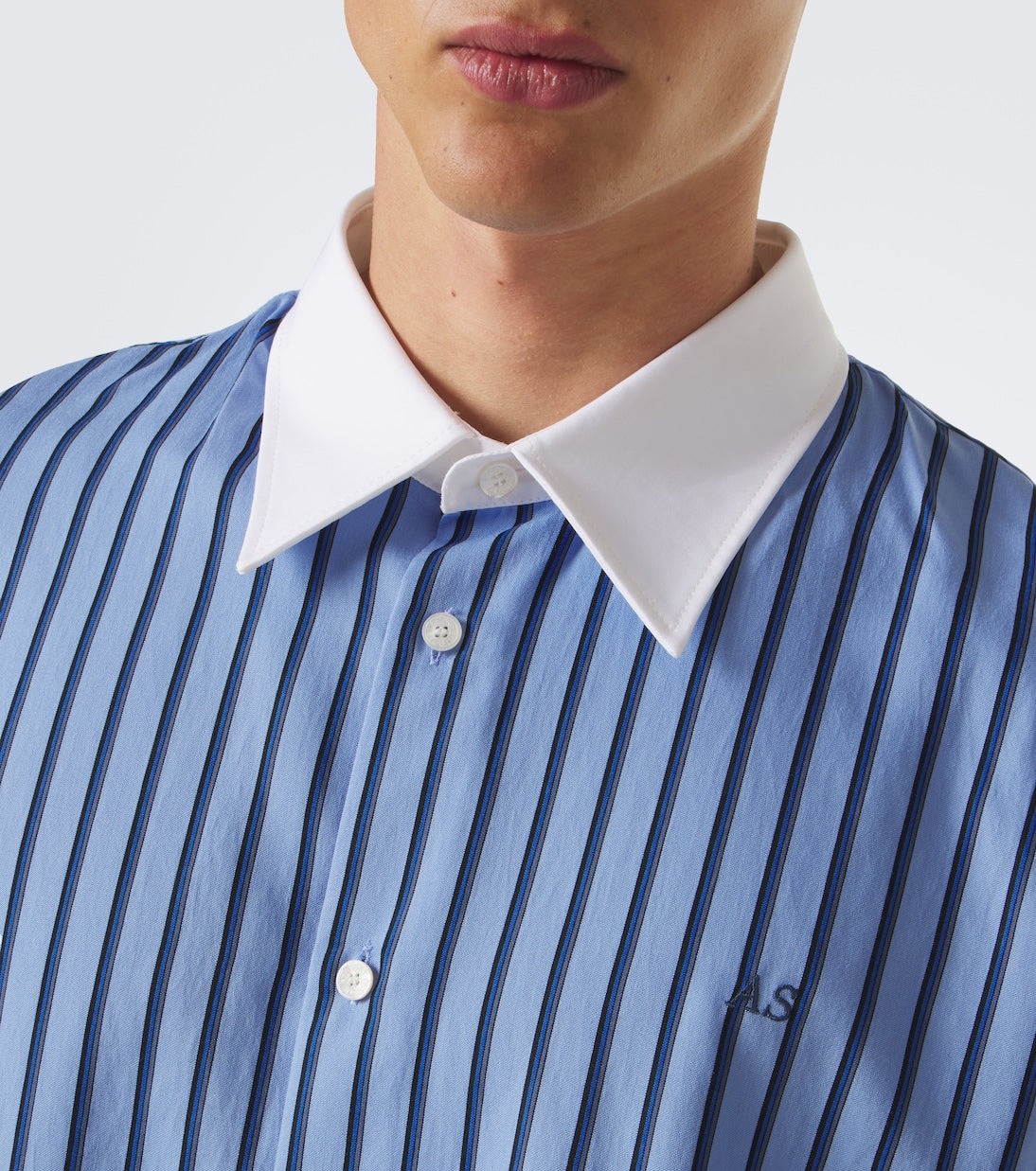 Acne Studios - Striped satin twill shirt