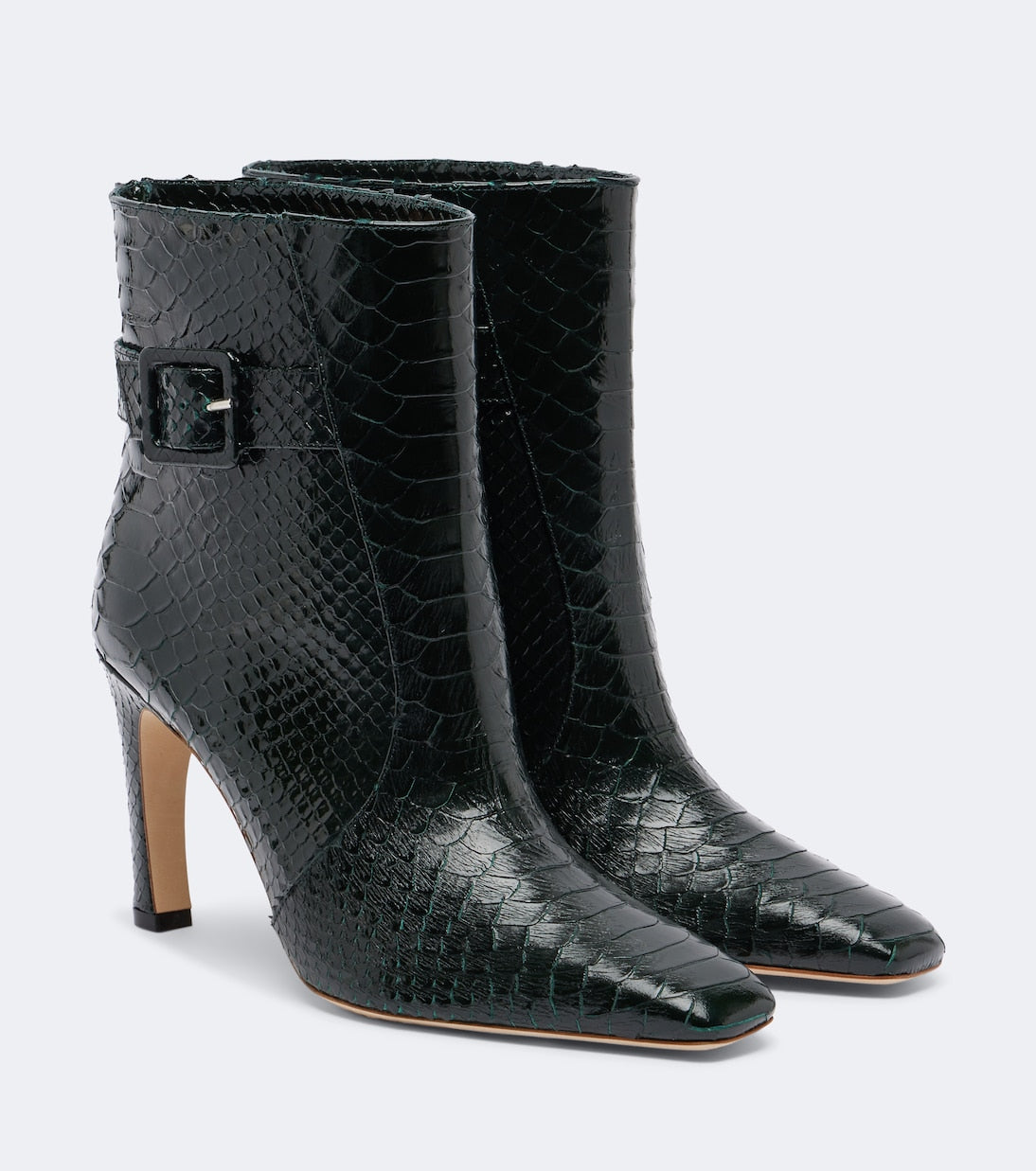 Malone Souliers - Rowan snake-effect leather ankle boots