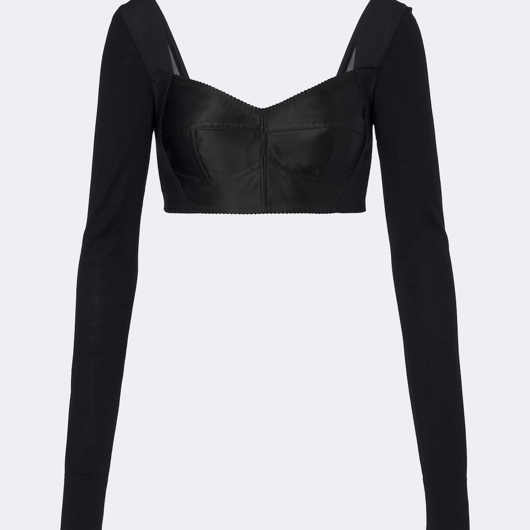 Dolce&Gabbana - Satin crop top