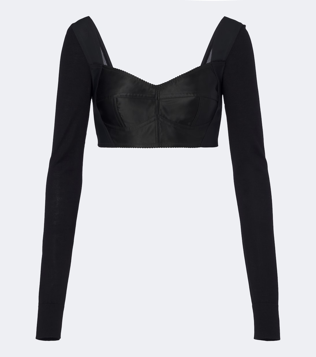 Dolce&Gabbana - Satin crop top