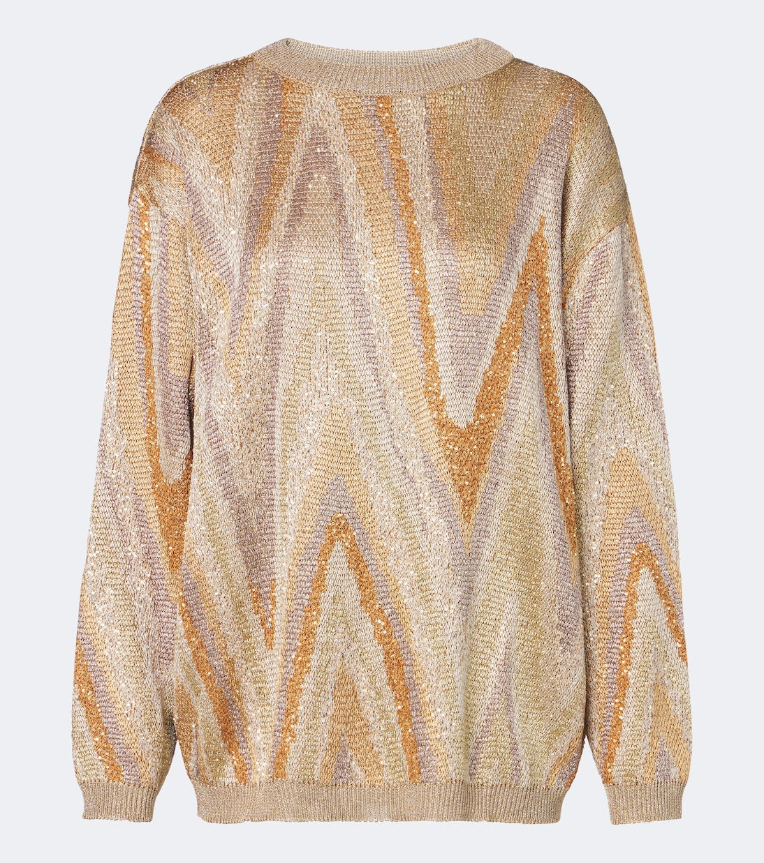 Missoni - Zigzag sequined lamé sweater