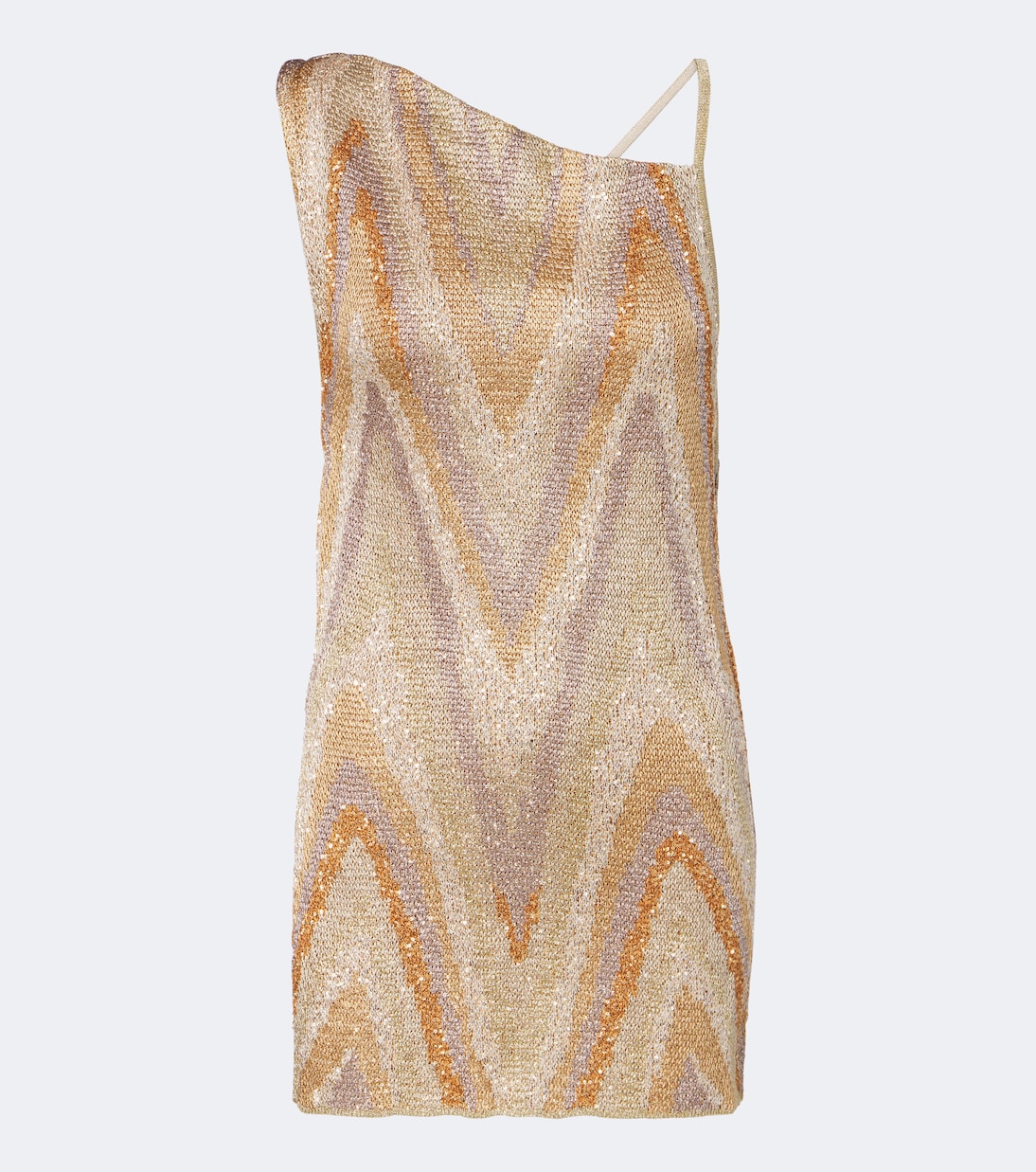 Missoni - Zigzag sequined lamé top