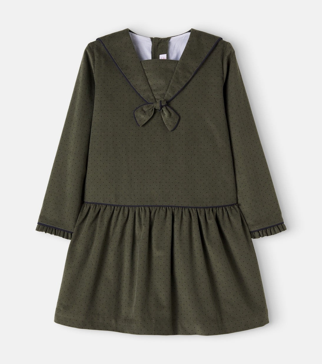La Coqueta - Aranda polka-dot cotton corduroy dress
