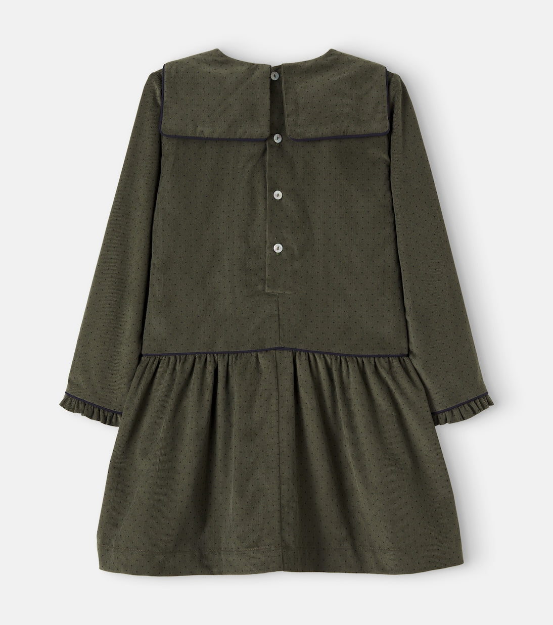 La Coqueta - Aranda polka-dot cotton corduroy dress