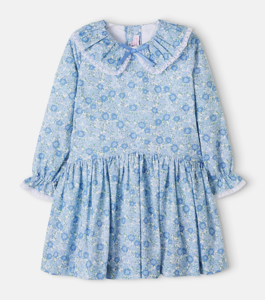 La Coqueta - Maribela lace-trimmed floral cotton dress