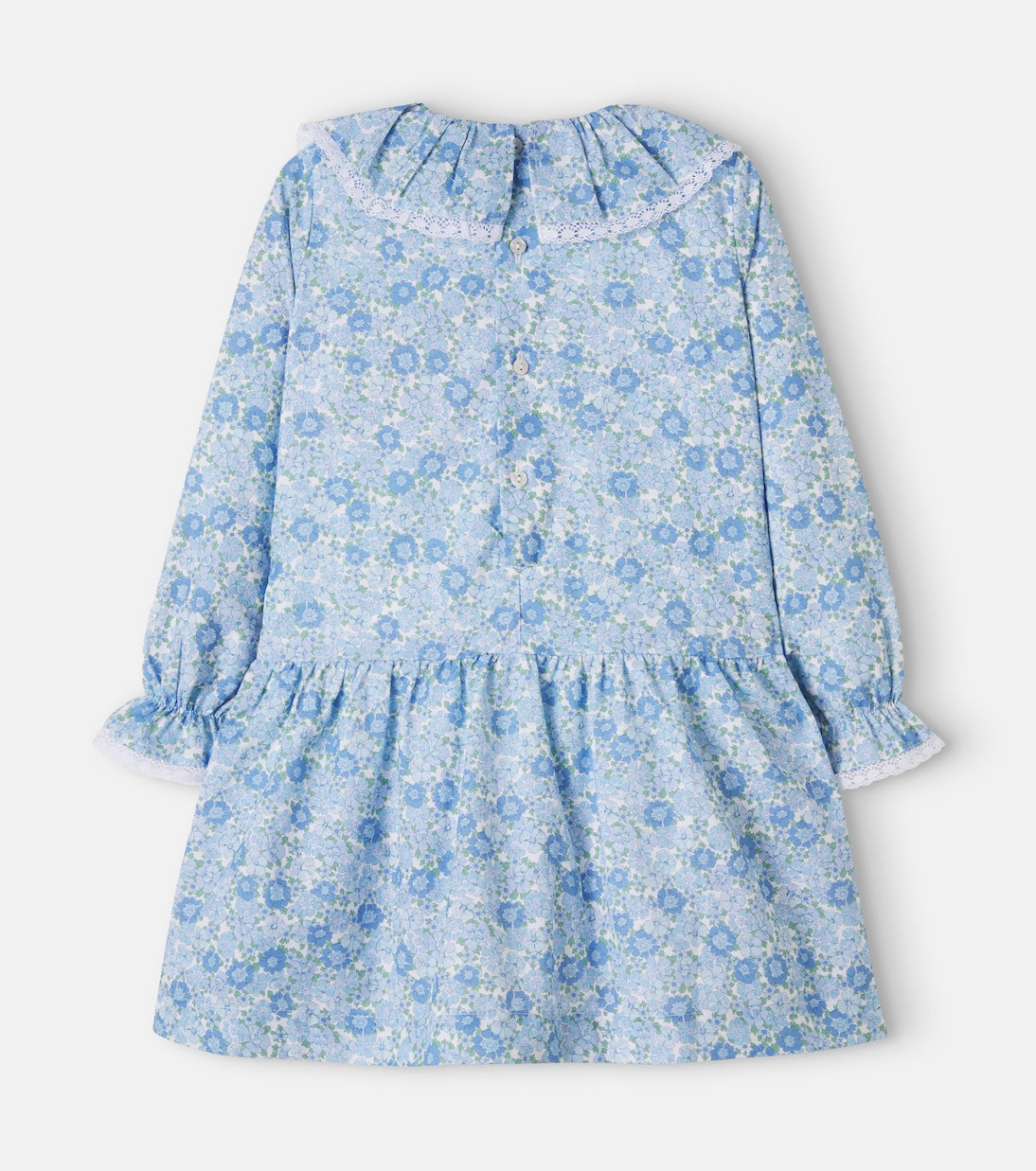 La Coqueta - Maribela lace-trimmed floral cotton dress