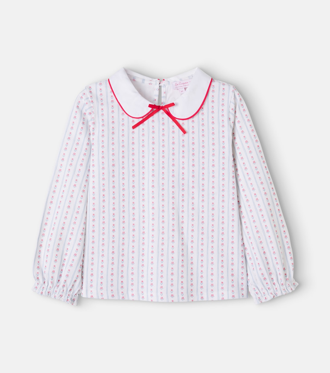 La Coqueta - Elisia floral striped cotton top