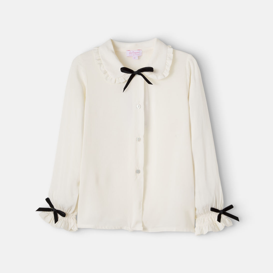 La Coqueta - Betty bow-detail ruffled blouse