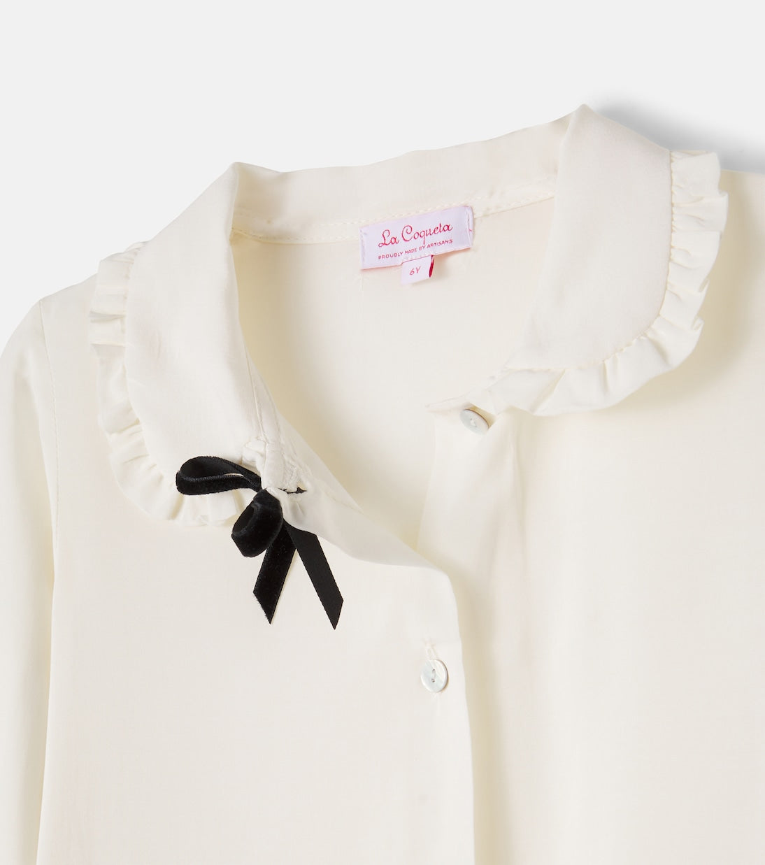 La Coqueta - Betty bow-detail ruffled blouse