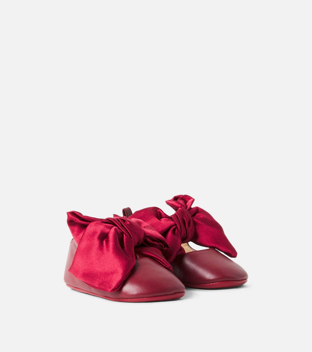 Christian Louboutin Kids - Baby Lou Babe leather ballet flats