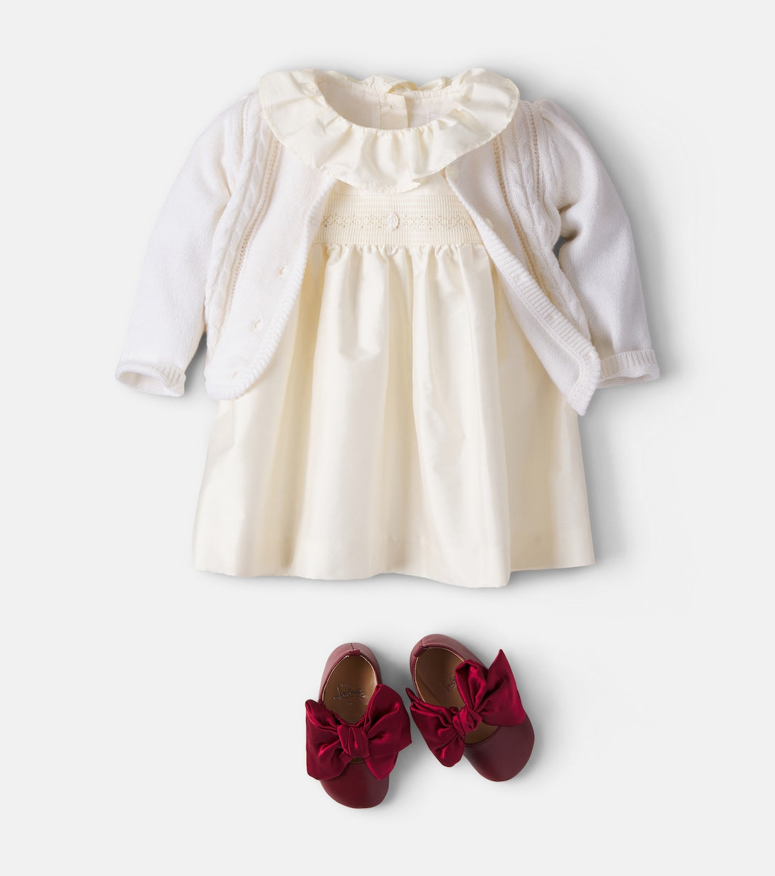 Christian Louboutin Kids - Baby Lou Babe leather ballet flats