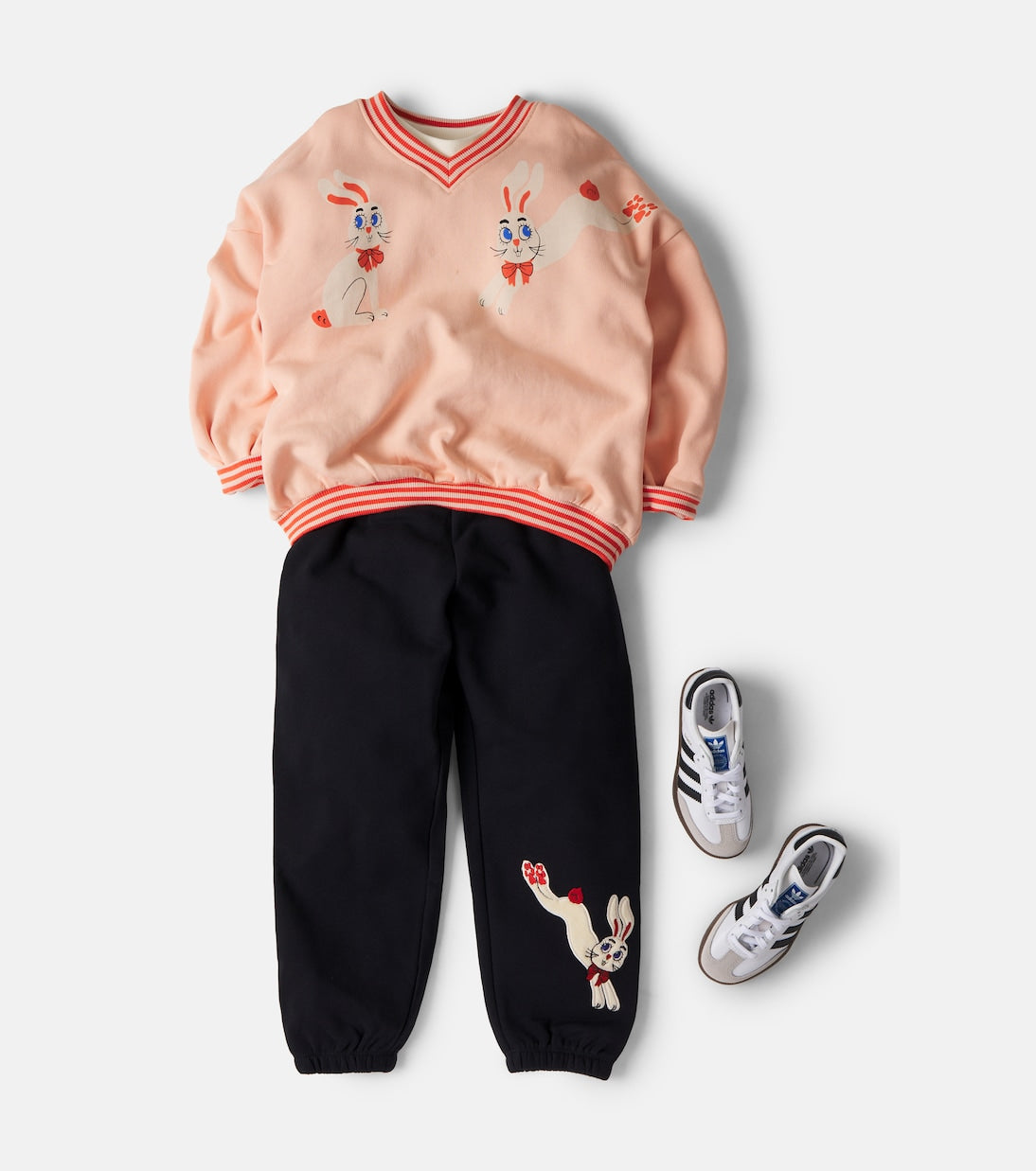 Mini Rodini - Patch-appliqué cotton sweatpants