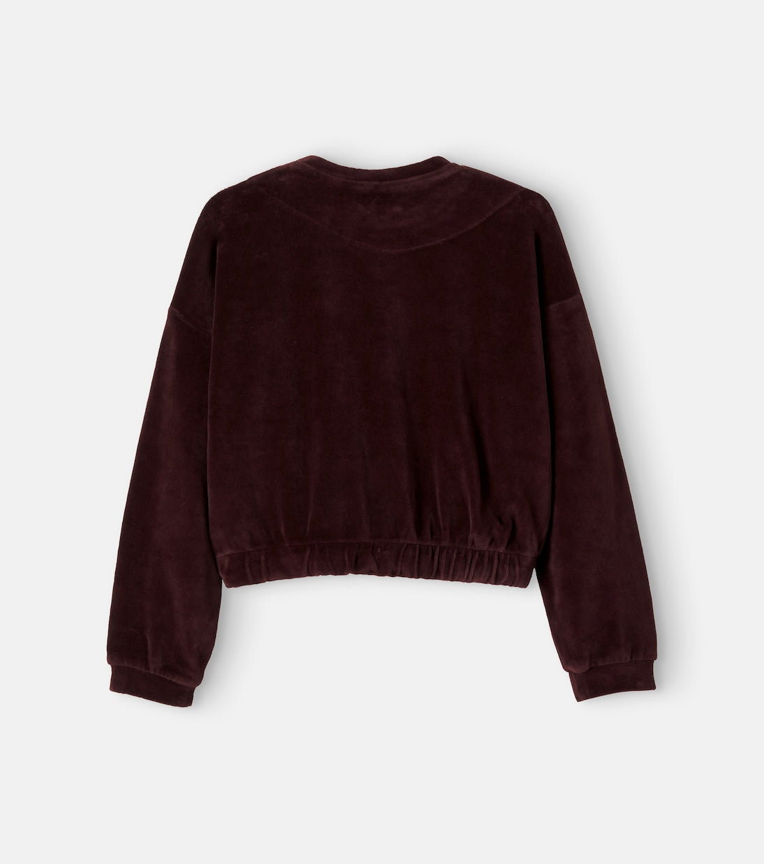 Cozmo - Fara cotton-blend velvet sweatshirt
